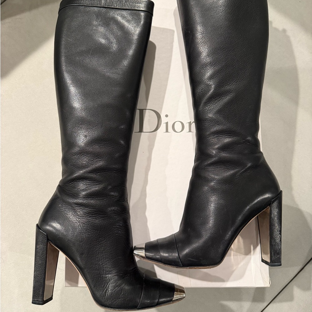 Dior leather boots size 8.5